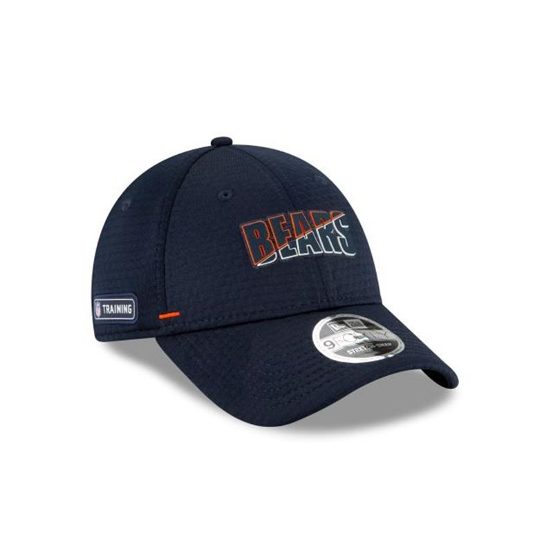 NFL Chicago Bears Official Summer Sideline Stretch Snap 9Forty Snapback (JNE5443) - Blue New Era Caps